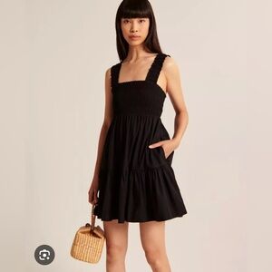 Smocked Bodice Easy Mini Dress